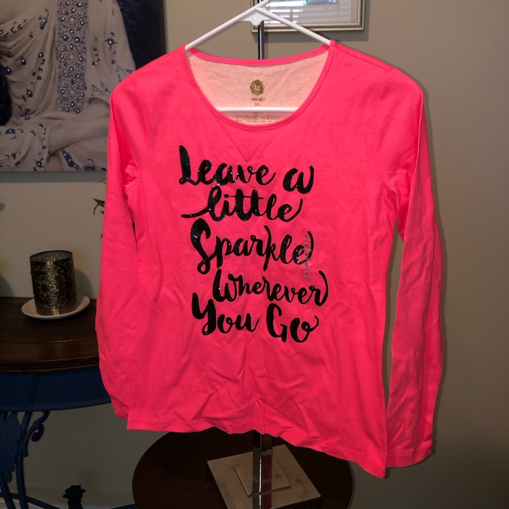 NWOT TG Total Girl Long Sleeve Top - Girls XL 16
